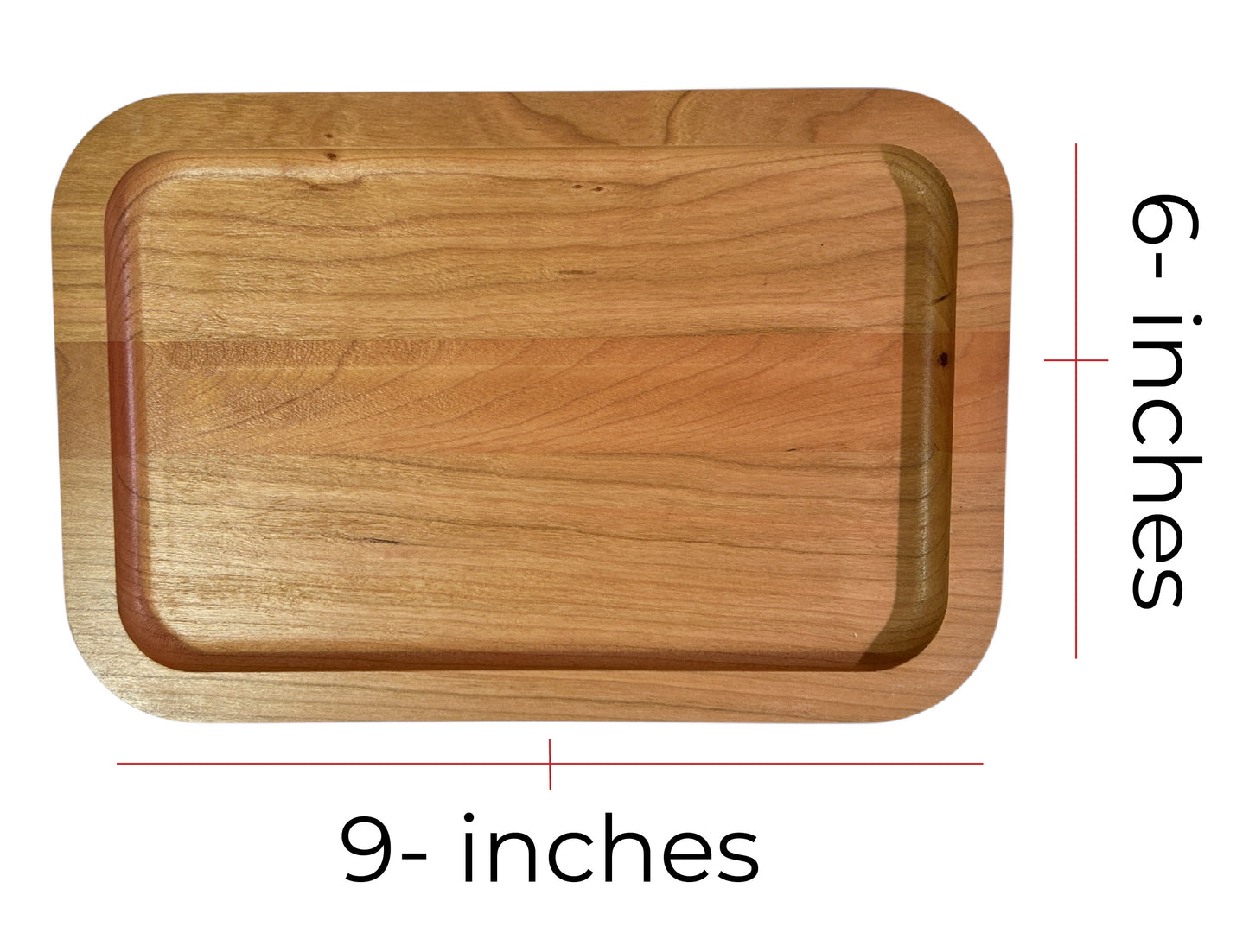 Wooden Valet Tray Engraved with Child's Drawing, Handprint, or Message