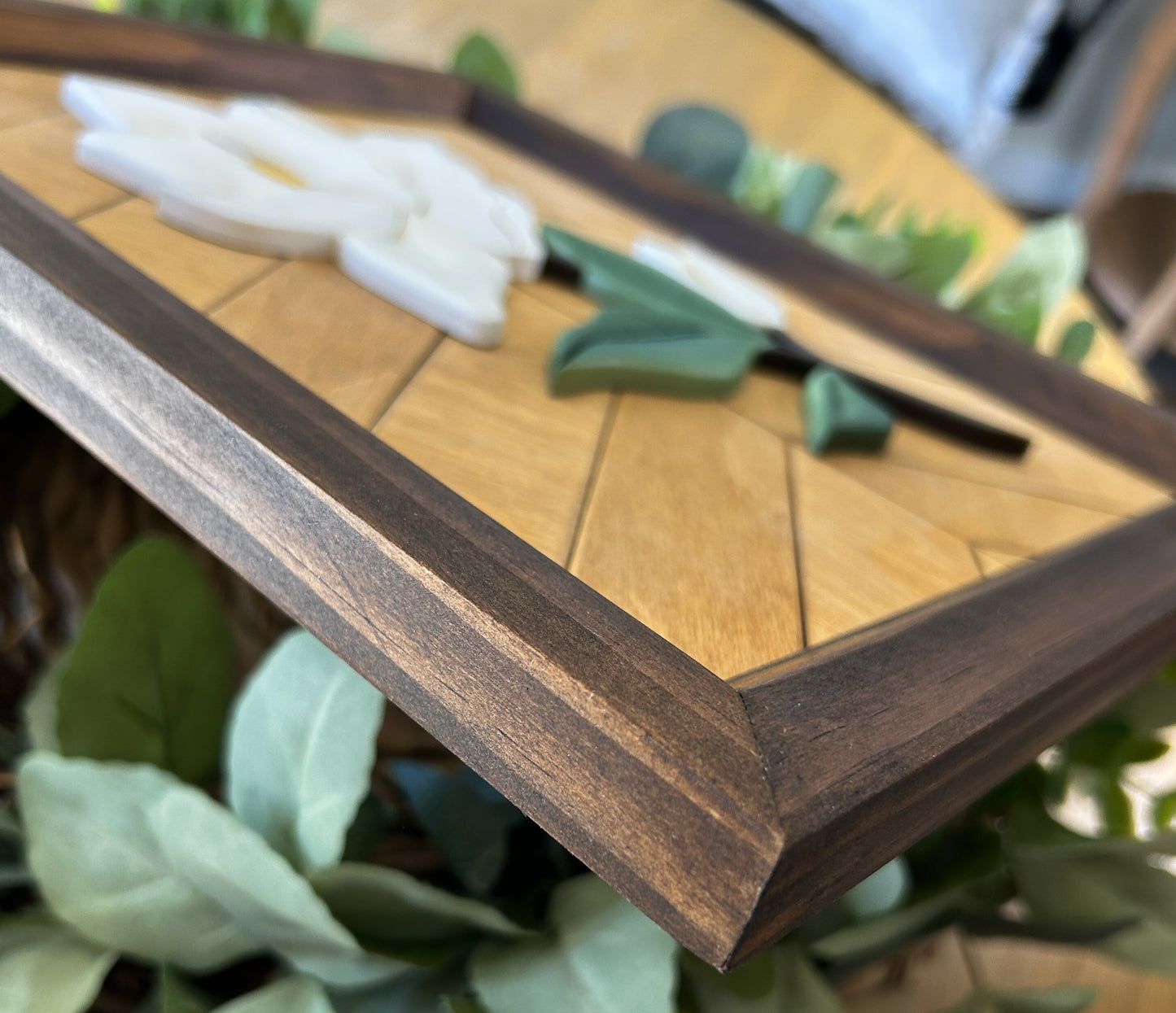 3D Southern Magnolia Sign, Shaped Wooden Magnolia Decor, Handmade Framed Flower Art