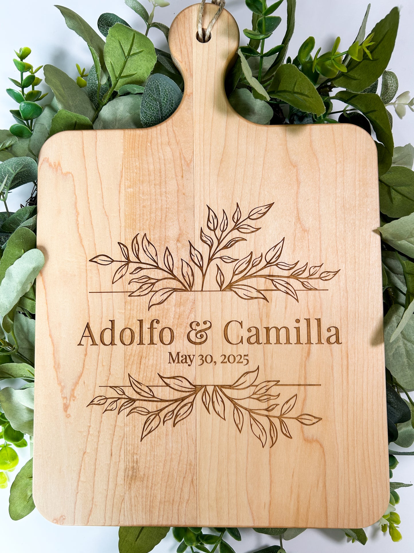 Custom Engraved Cutting Board Wedding Gift or Anniversary Gift
