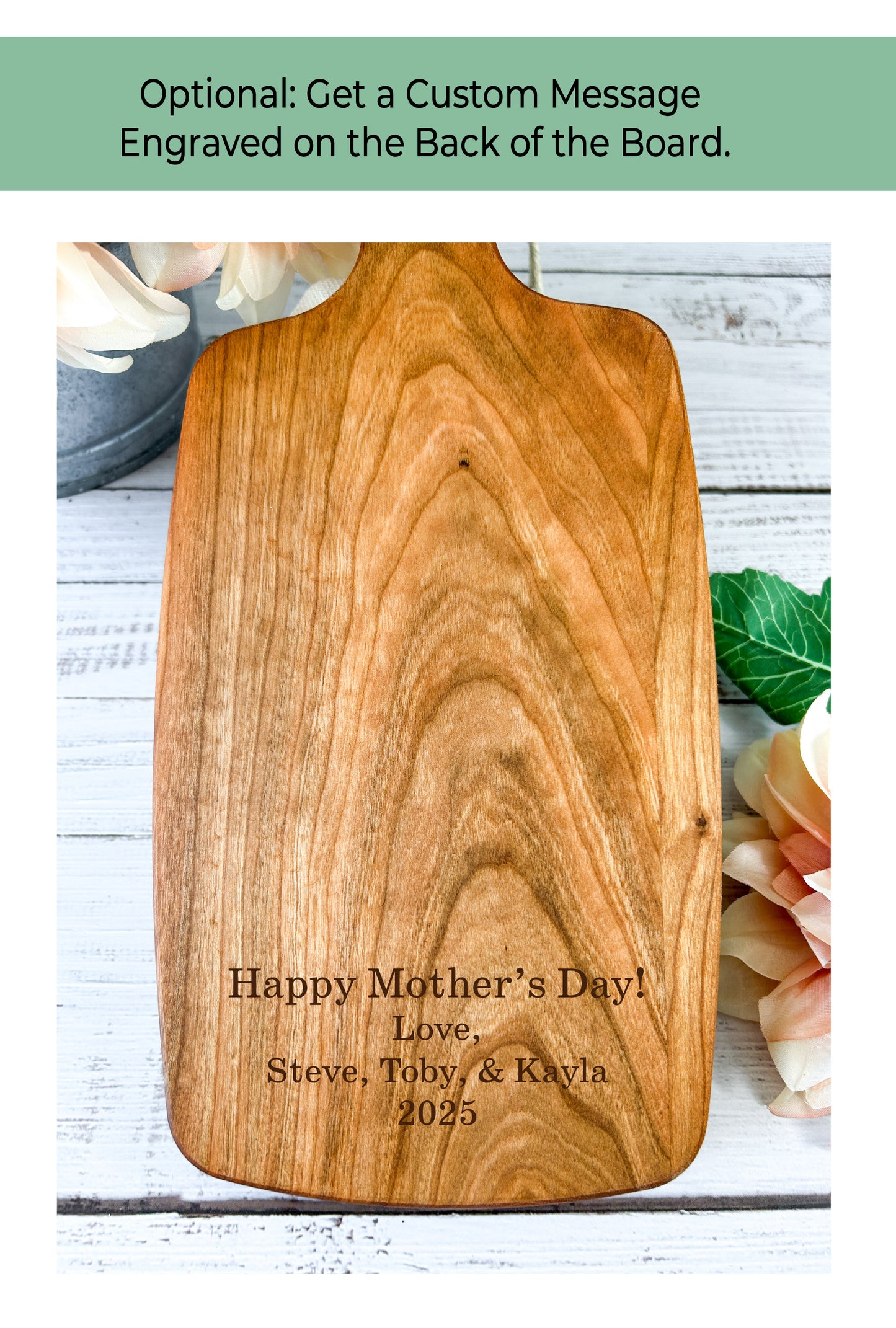 Mother's Day Cutting Board Gift, Recipe for a Special Mom Engraved on Cutting Board