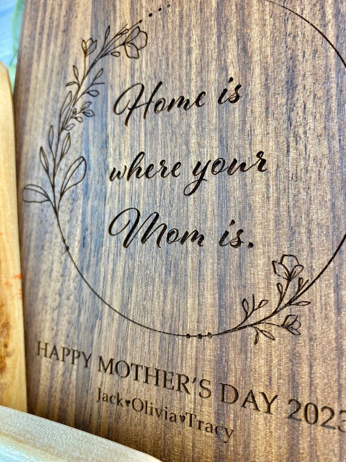 Personalized Mother's Day Cutting Board Gift