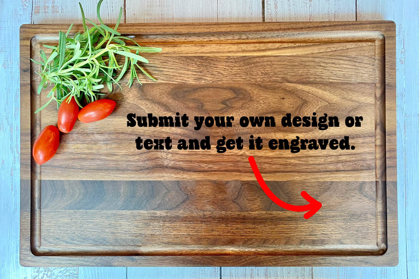 Custom Logo Engraved on Cutting Board
