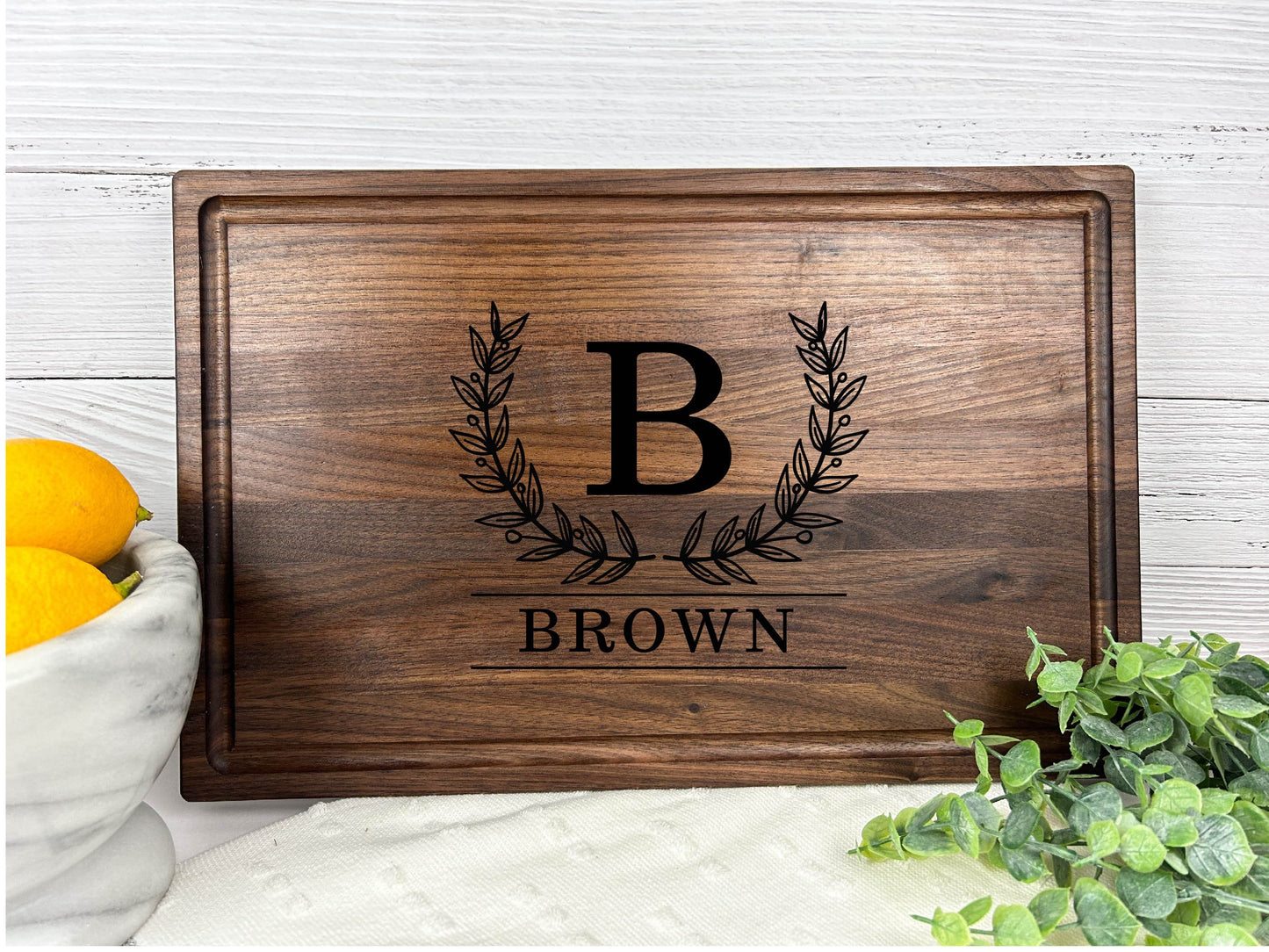 Couple or Family Name Engraved Cutting Board