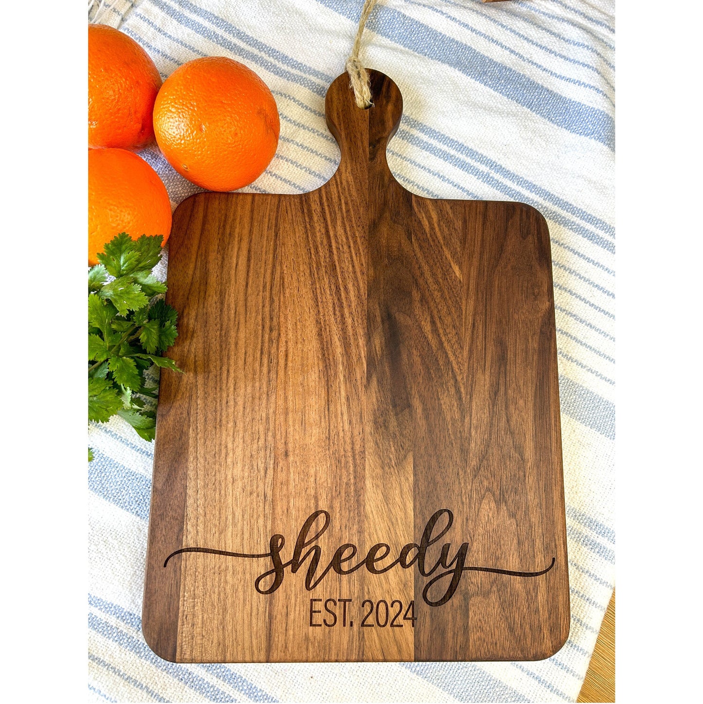 Couple or Family Name Engraved Cutting Board