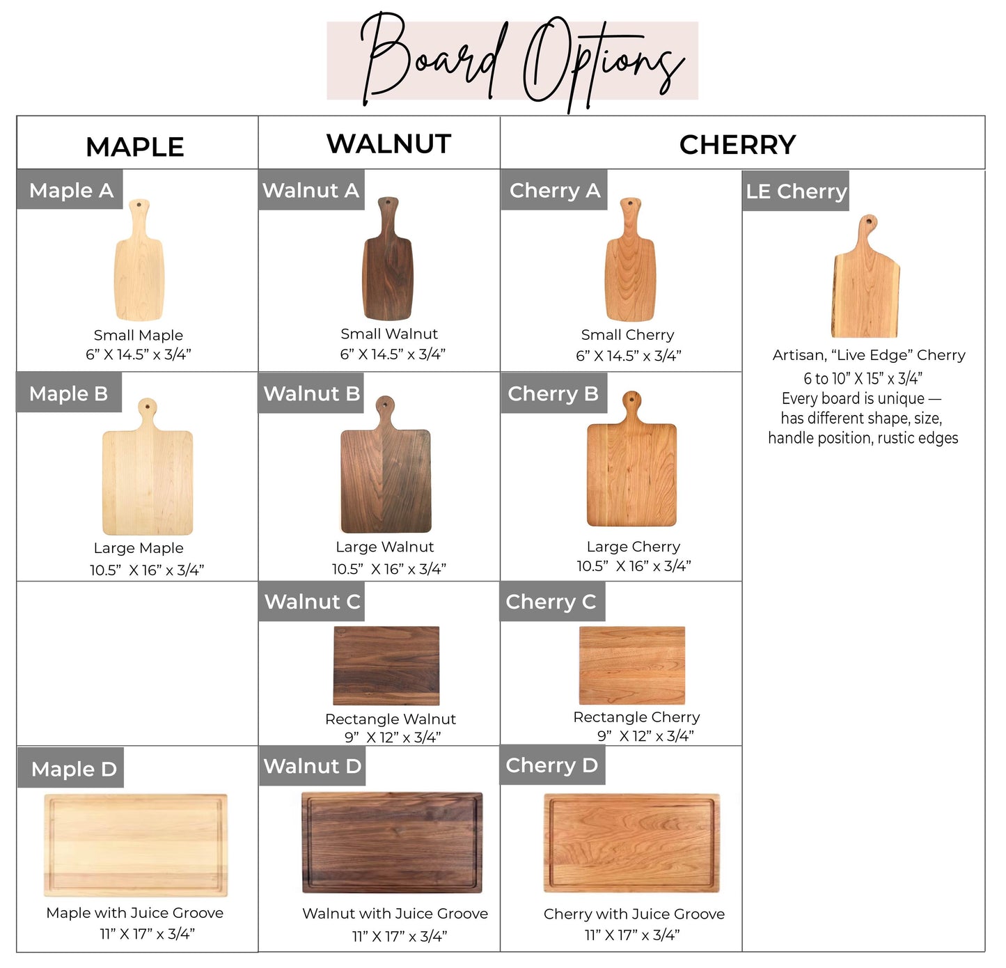 Couple or Family Name Engraved Cutting Board