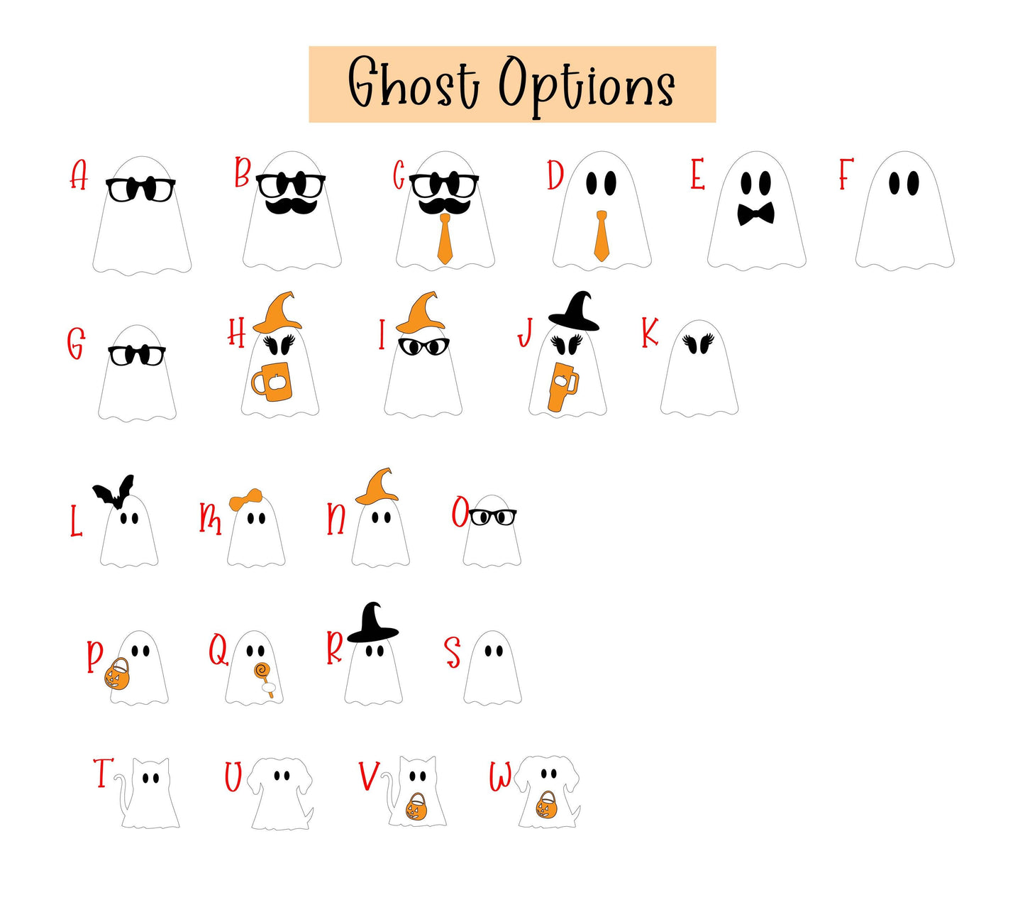 Personalized Ghost Family Sign, Our Boo Crew Cute Halloween Decor