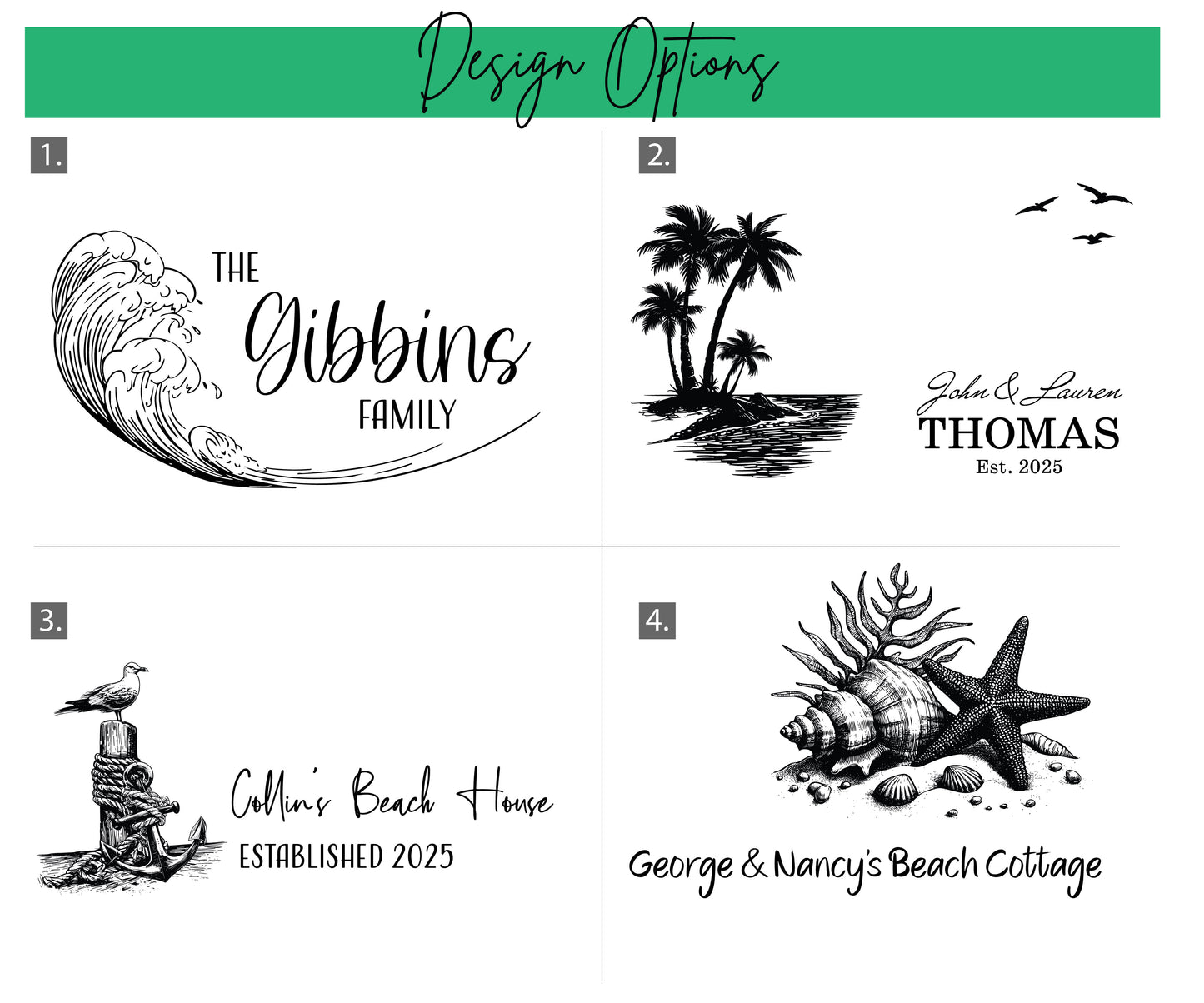 Beach Themed Custom Cutting Boards