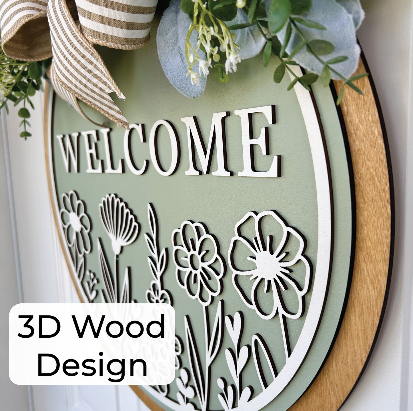 Spring Welcome Door Hanger