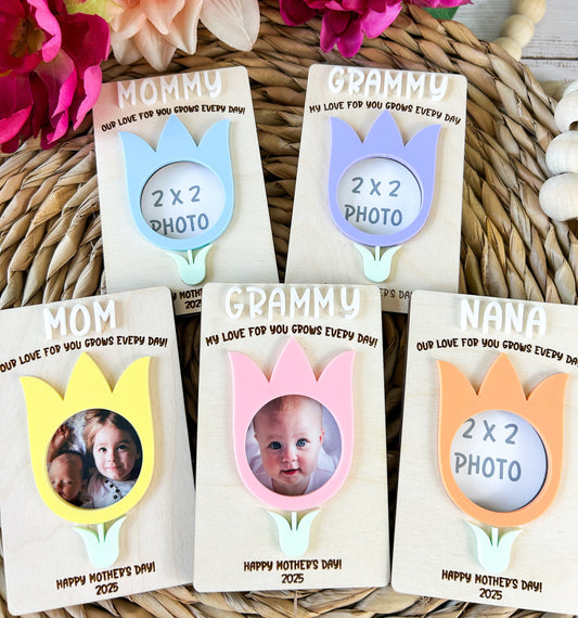 Photo Magnet Gift for Mother's Day, Picture Magnet Gift for Grandma or Mom