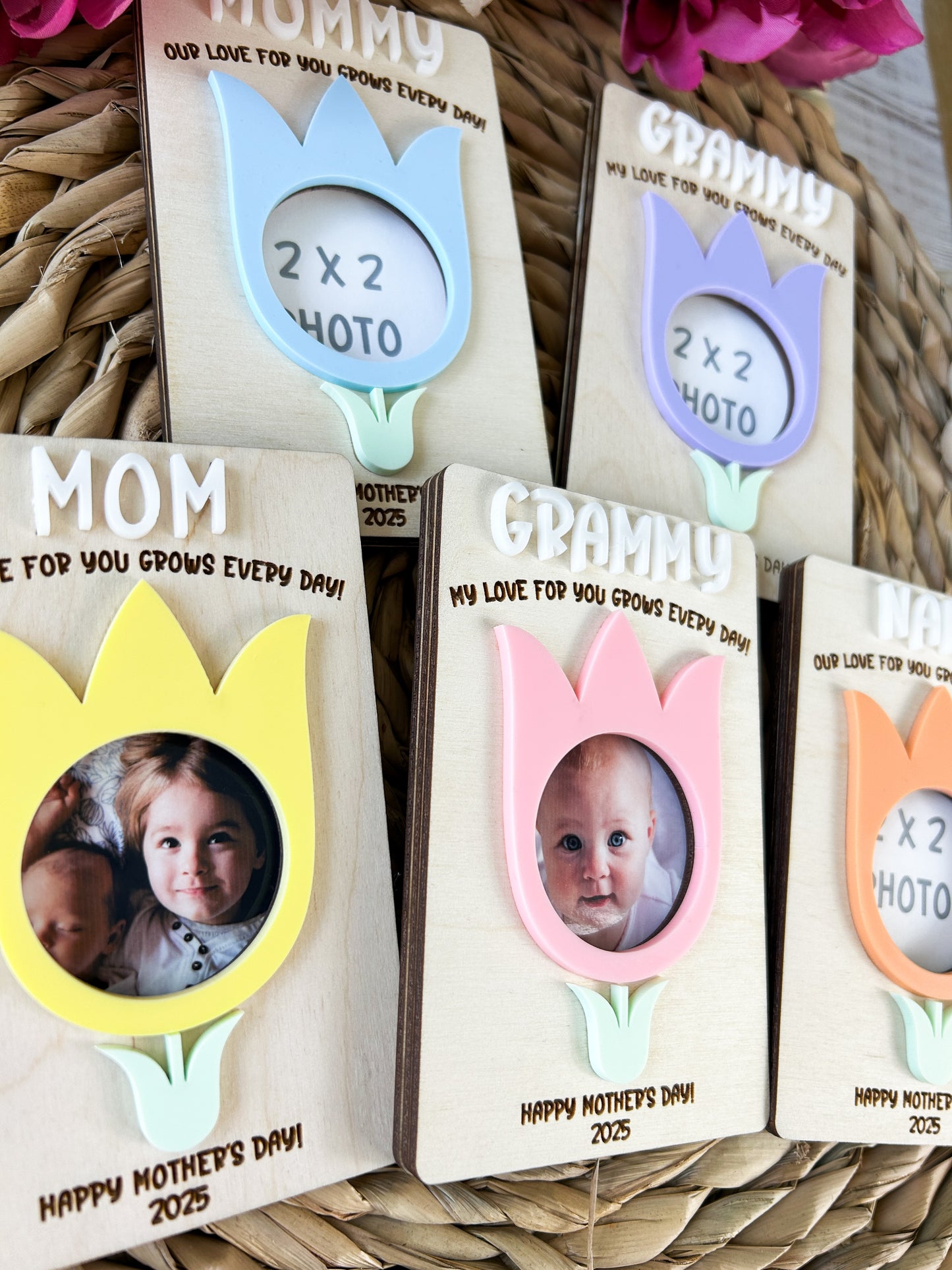 Photo Magnet Gift for Mother's Day, Picture Magnet Gift for Grandma or Mom