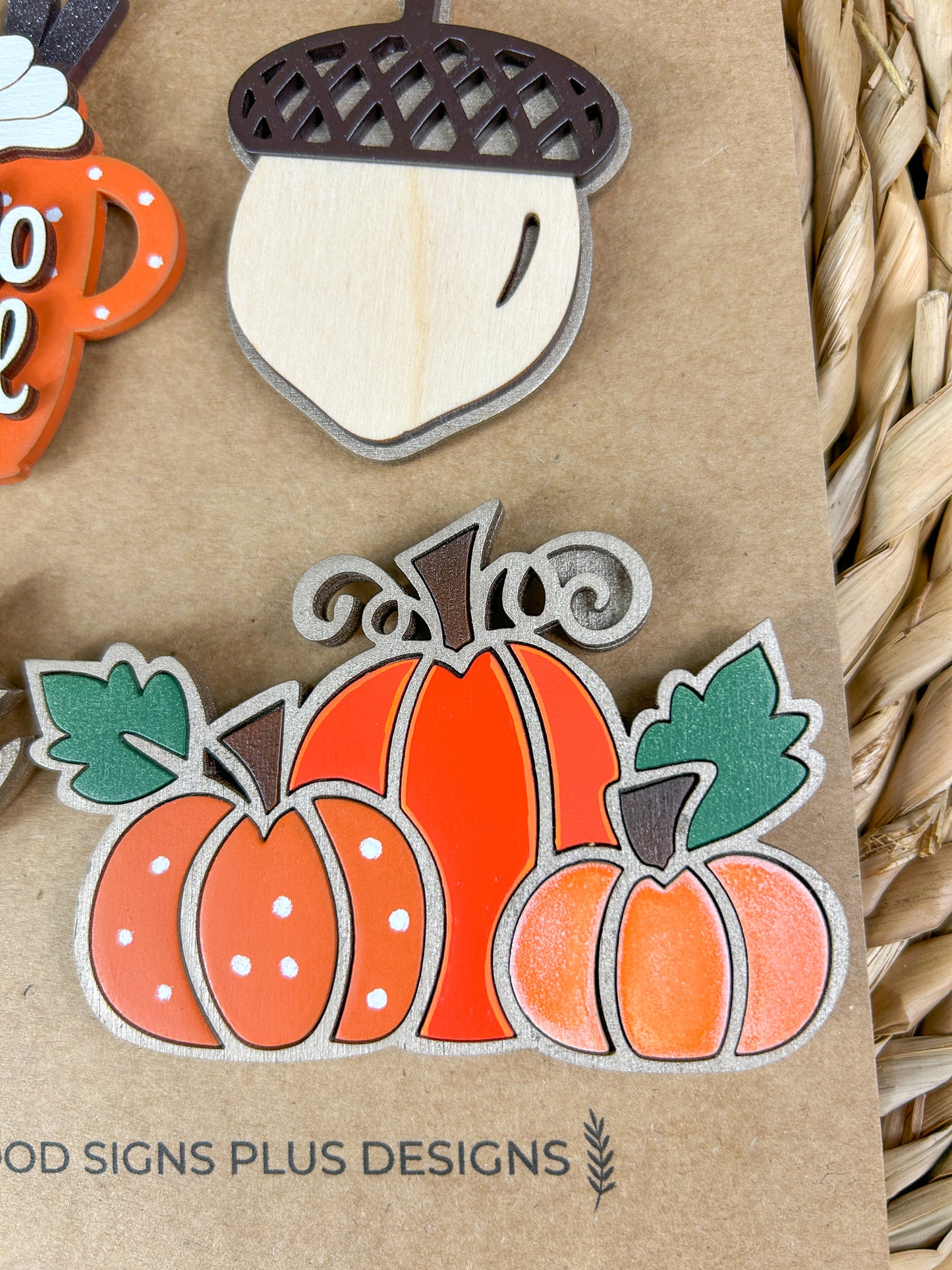 3D Fall Fridge Magnet Set