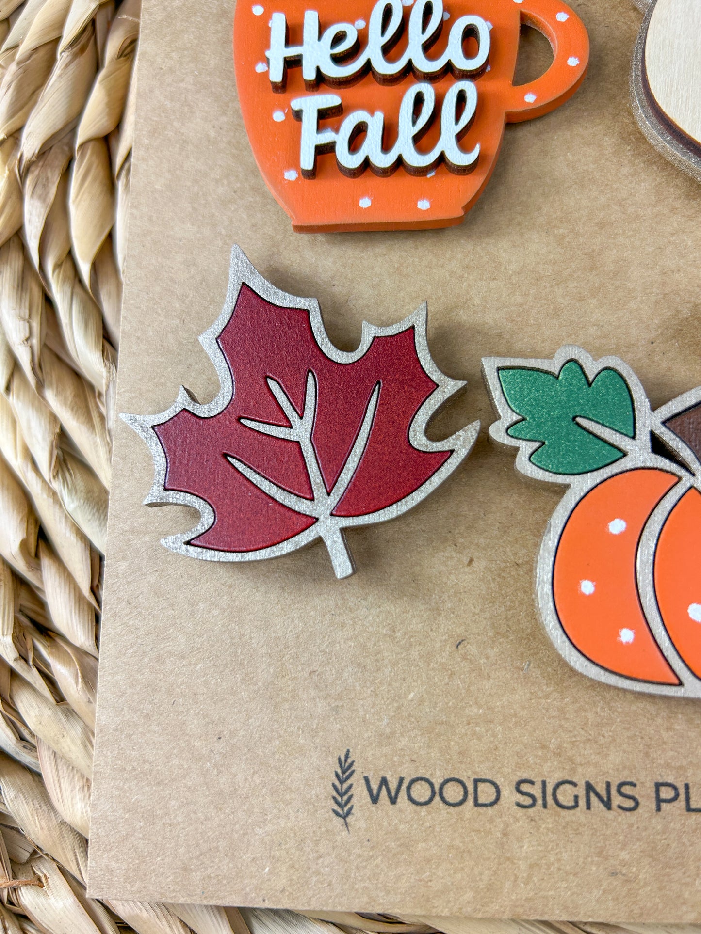 3D Fall Fridge Magnet Set