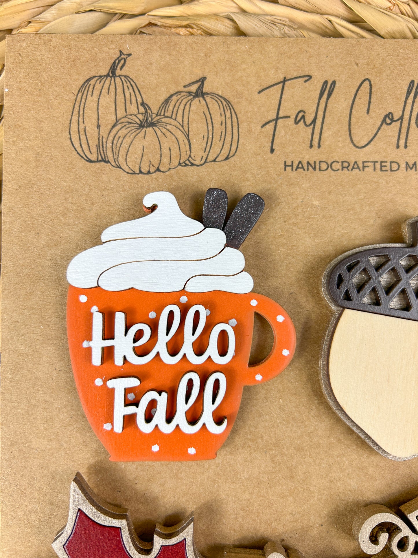 3D Fall Fridge Magnet Set
