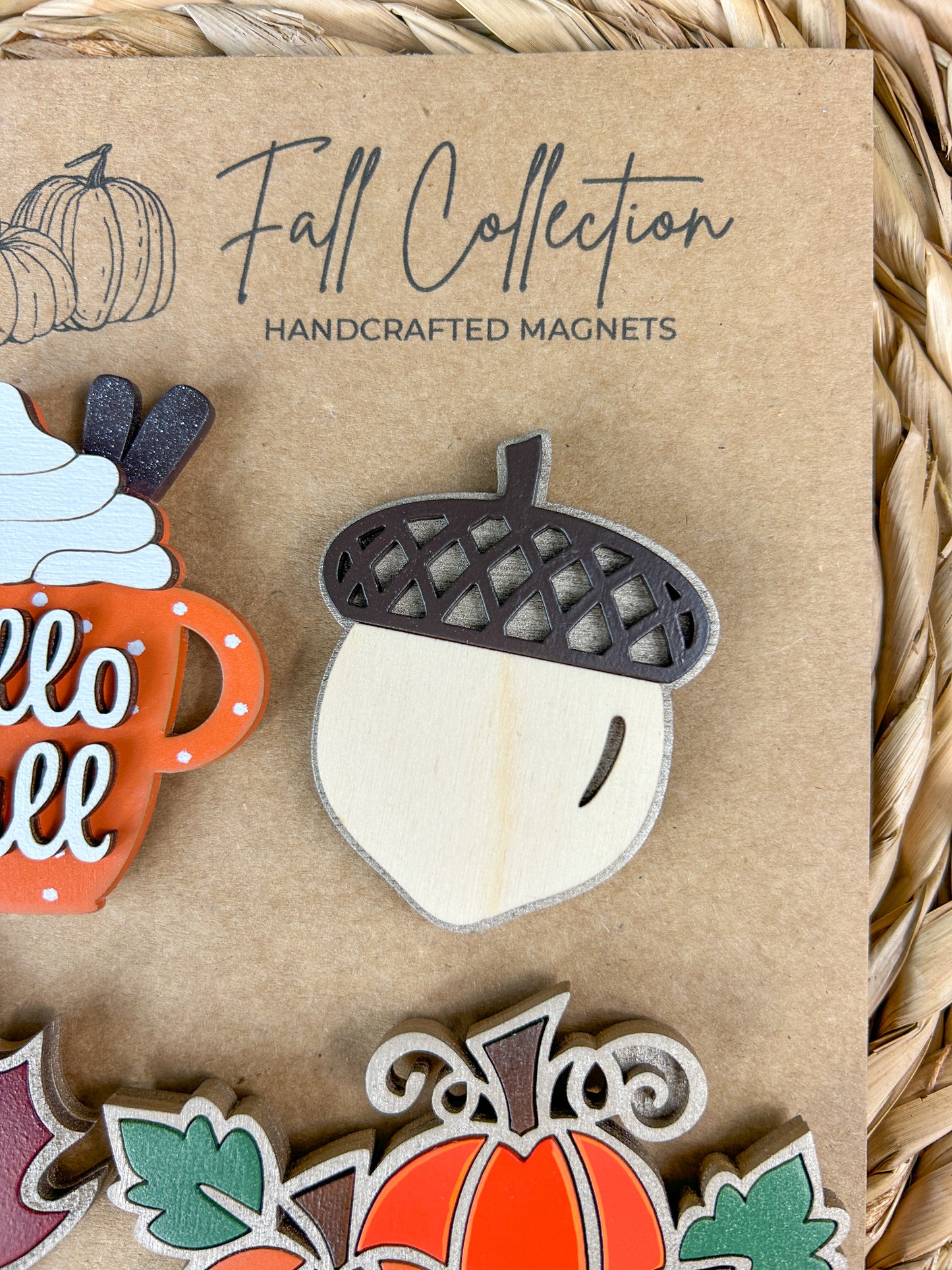 3D Fall Fridge Magnet Set