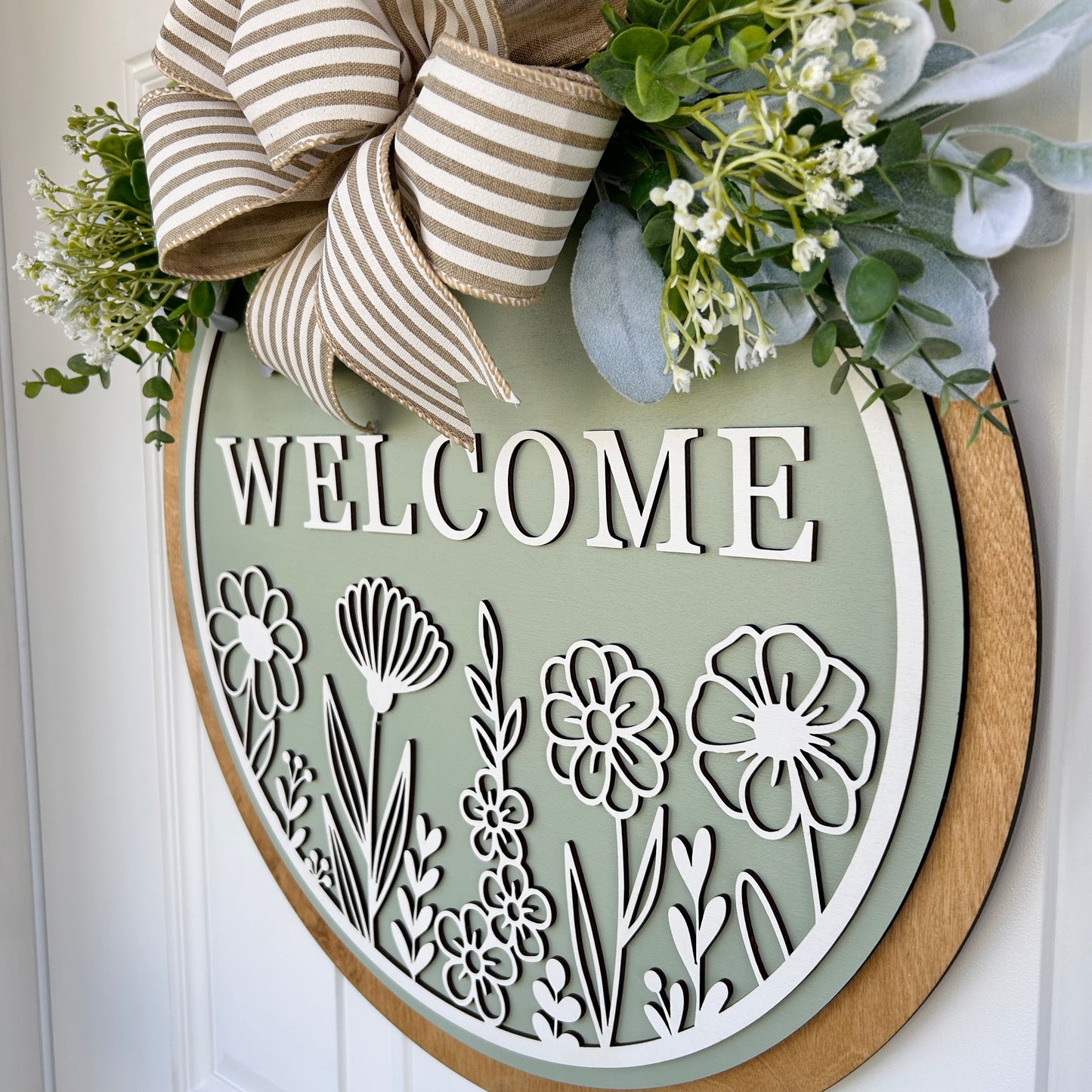 Spring Welcome Door Hanger