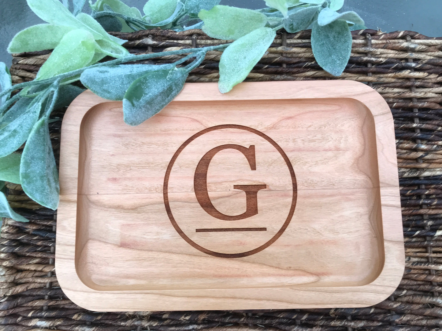 Personalized Wooden Valet Tray