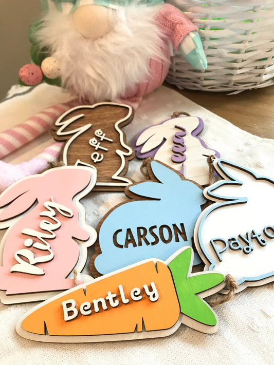 Personalized Easter Basket Tags with Name