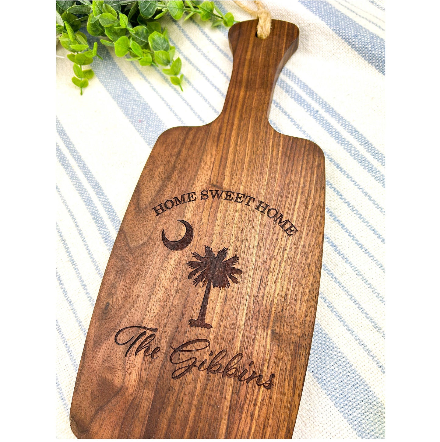 South Carolina Cutting Board, Palmetto and Moon, New Homeowner Gift