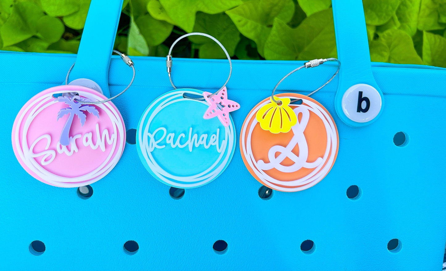 Custom Beach Bag Tag or Bogg Bag Accessory