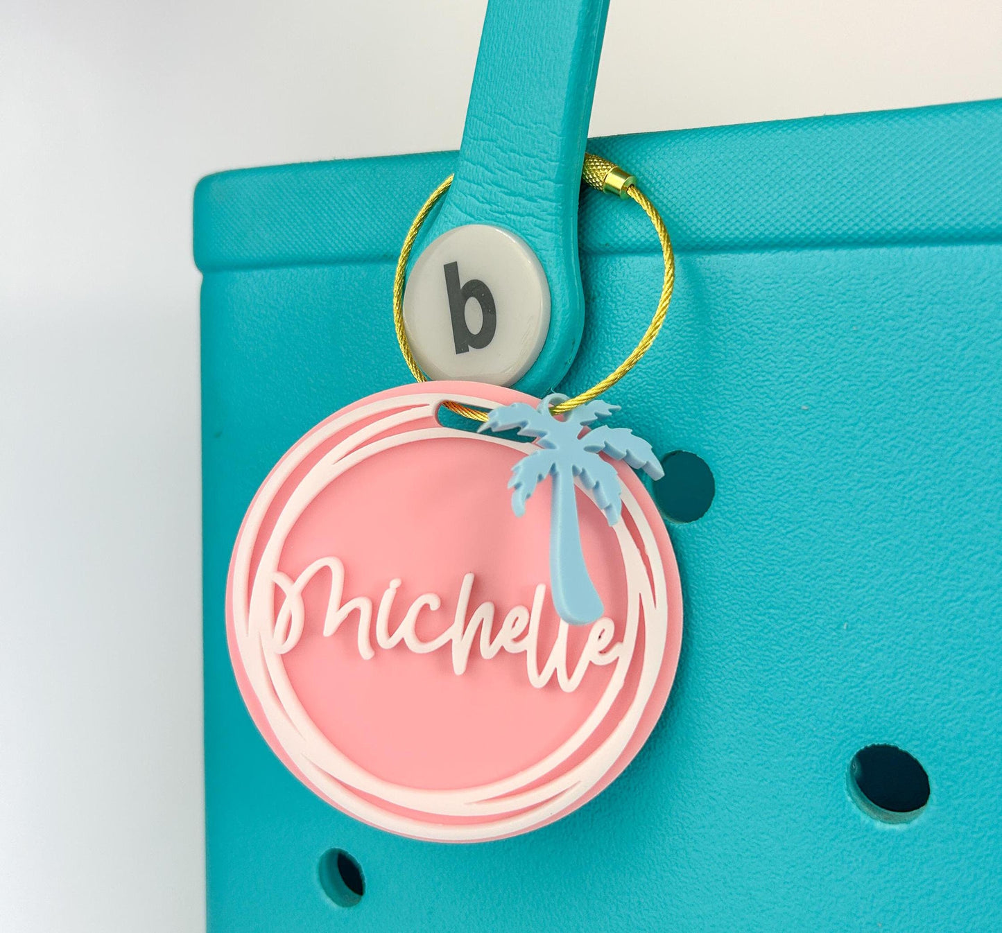 Custom Beach Bag Tag or Bogg Bag Accessory