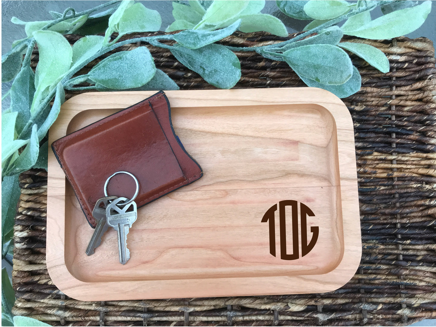 Personalized Wooden Valet Tray