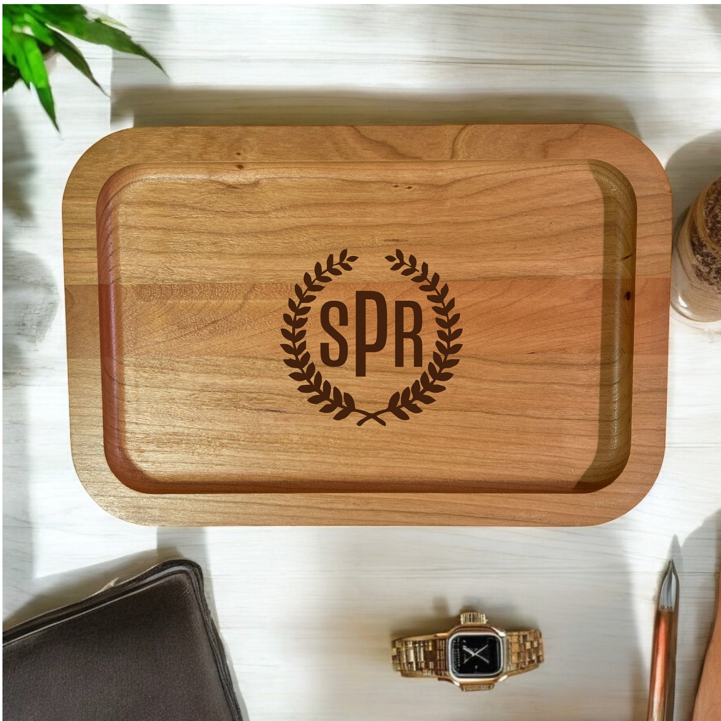 Personalized Wooden Valet Tray