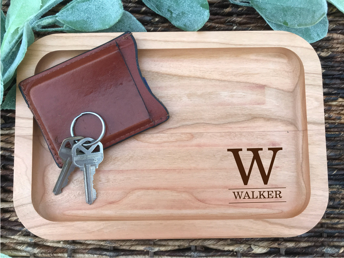 Personalized Wooden Valet Tray